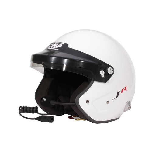 Casco jet omp rally bianco - casco, j-rally