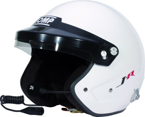 Casco jet omp rally bianco - casco, j-rally